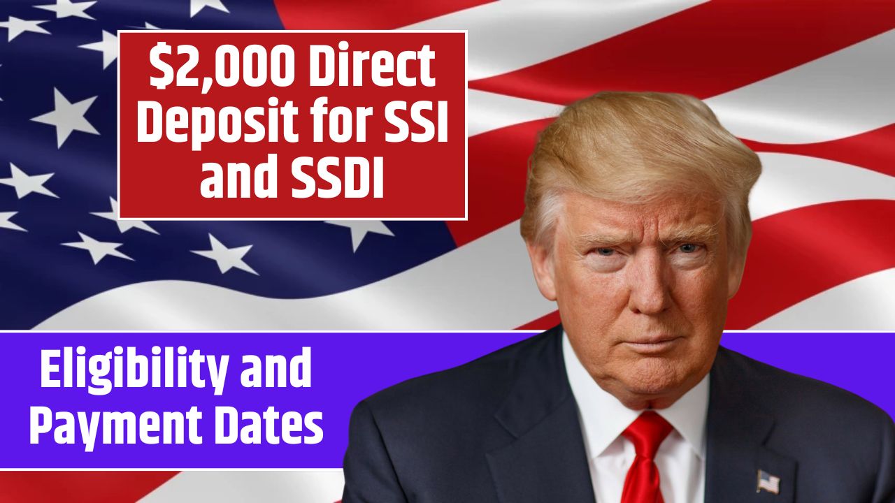 $2,000 Direct Deposit for SSI and SSDI